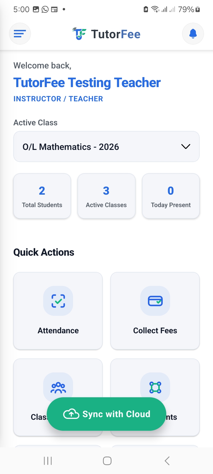 Teacher Dashboard